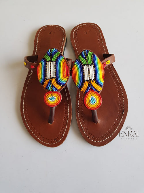 12 Pairs Maasai Beaded Sandals – Wholesale