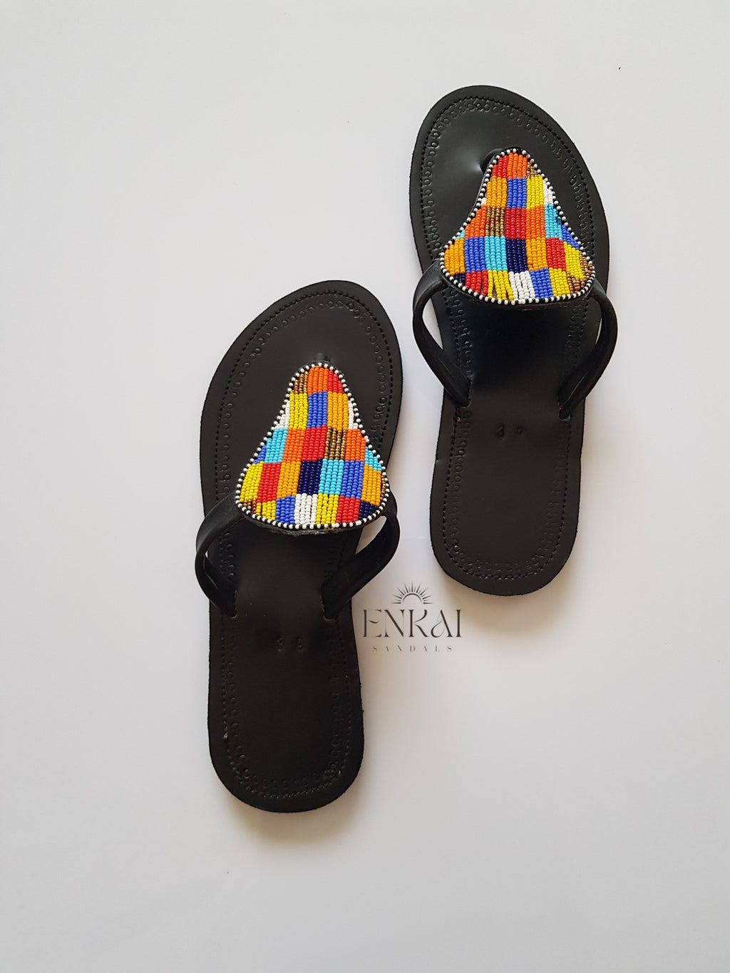 12 Pairs Maasai Beaded Sandals – Wholesale