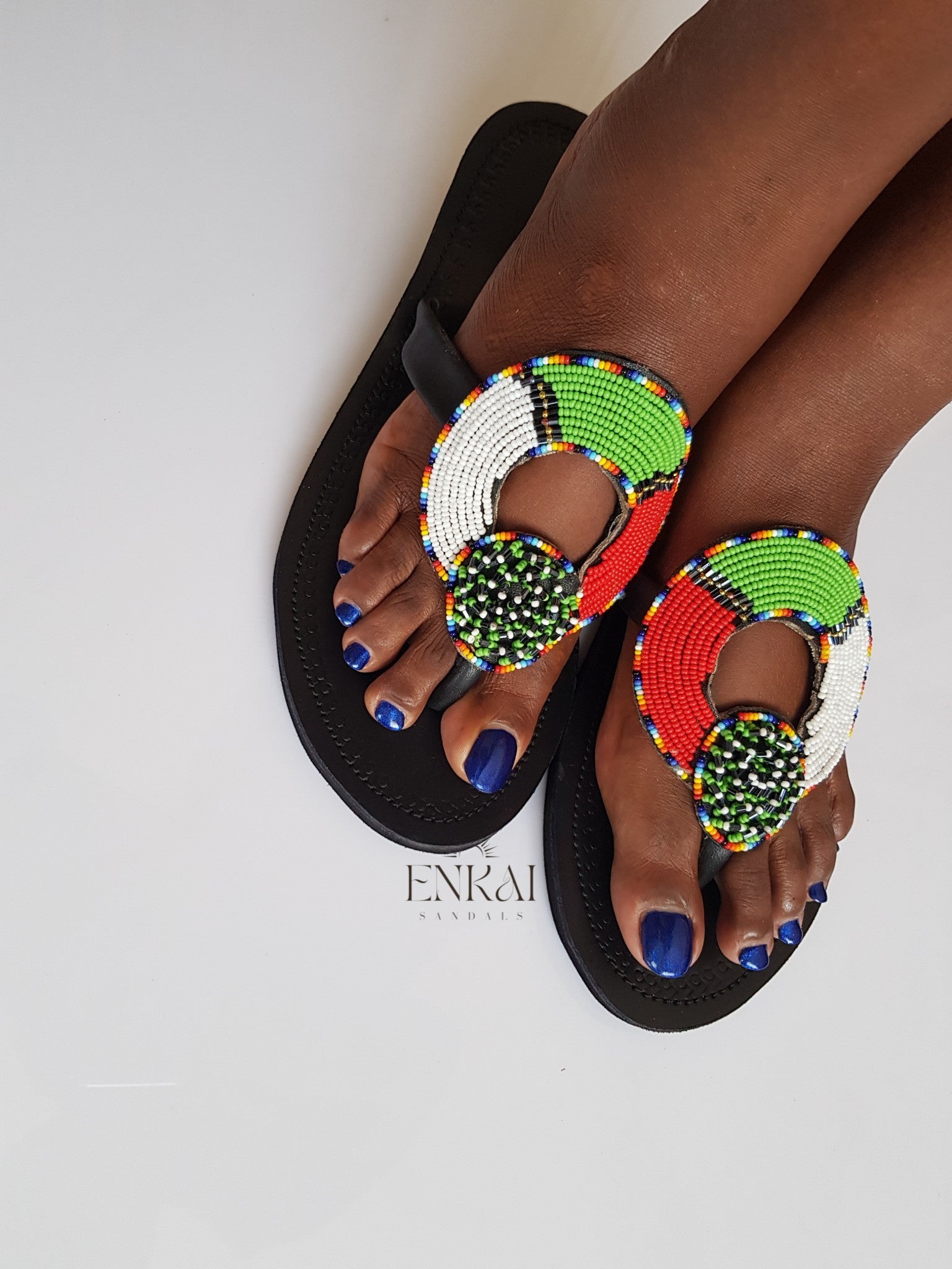 12 Pairs Maasai Beaded Sandals – Wholesale