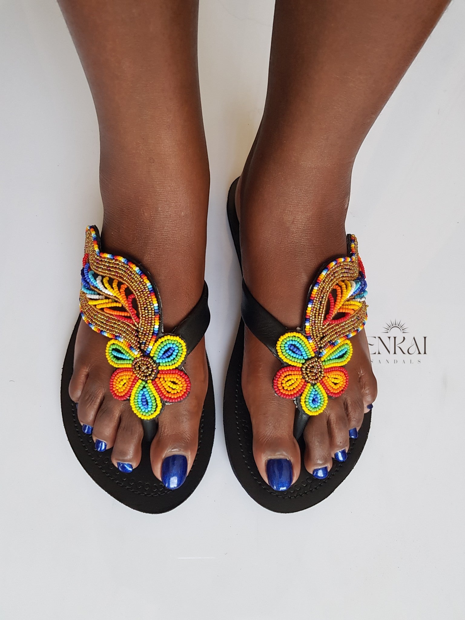 12 Pairs Maasai Beaded Sandals – Wholesale