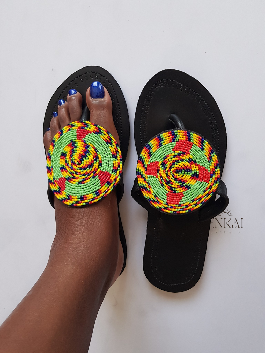 12 Pairs Maasai Beaded Sandals – Wholesale