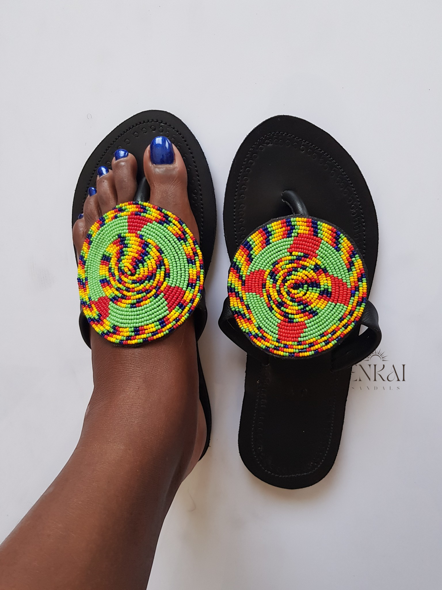 12 Pairs Maasai Beaded Sandals – Wholesale