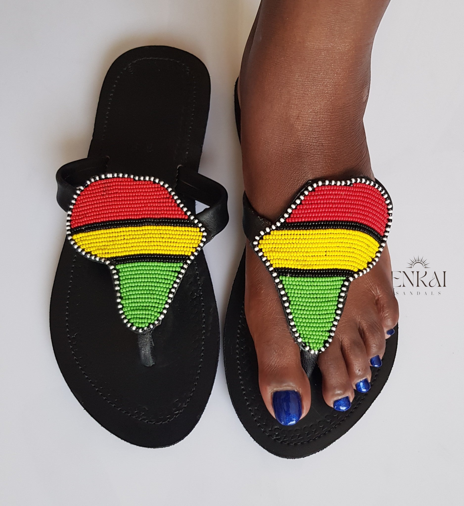 12 Pairs Maasai Beaded Sandals – Wholesale