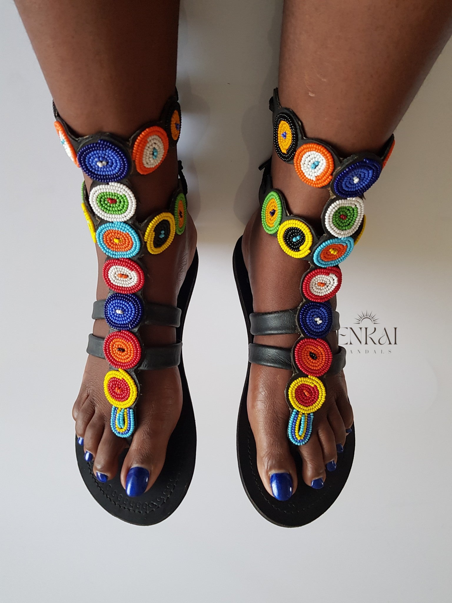 12 Pairs Maasai Beaded Sandals – Wholesale