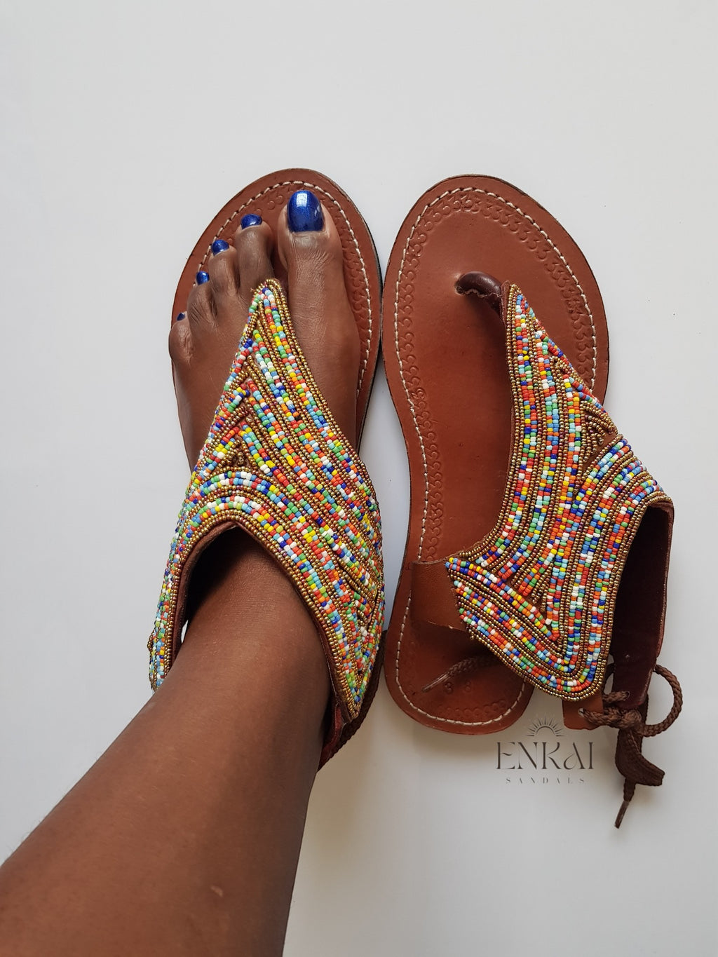 12 Pairs Maasai Beaded Sandals – Wholesale