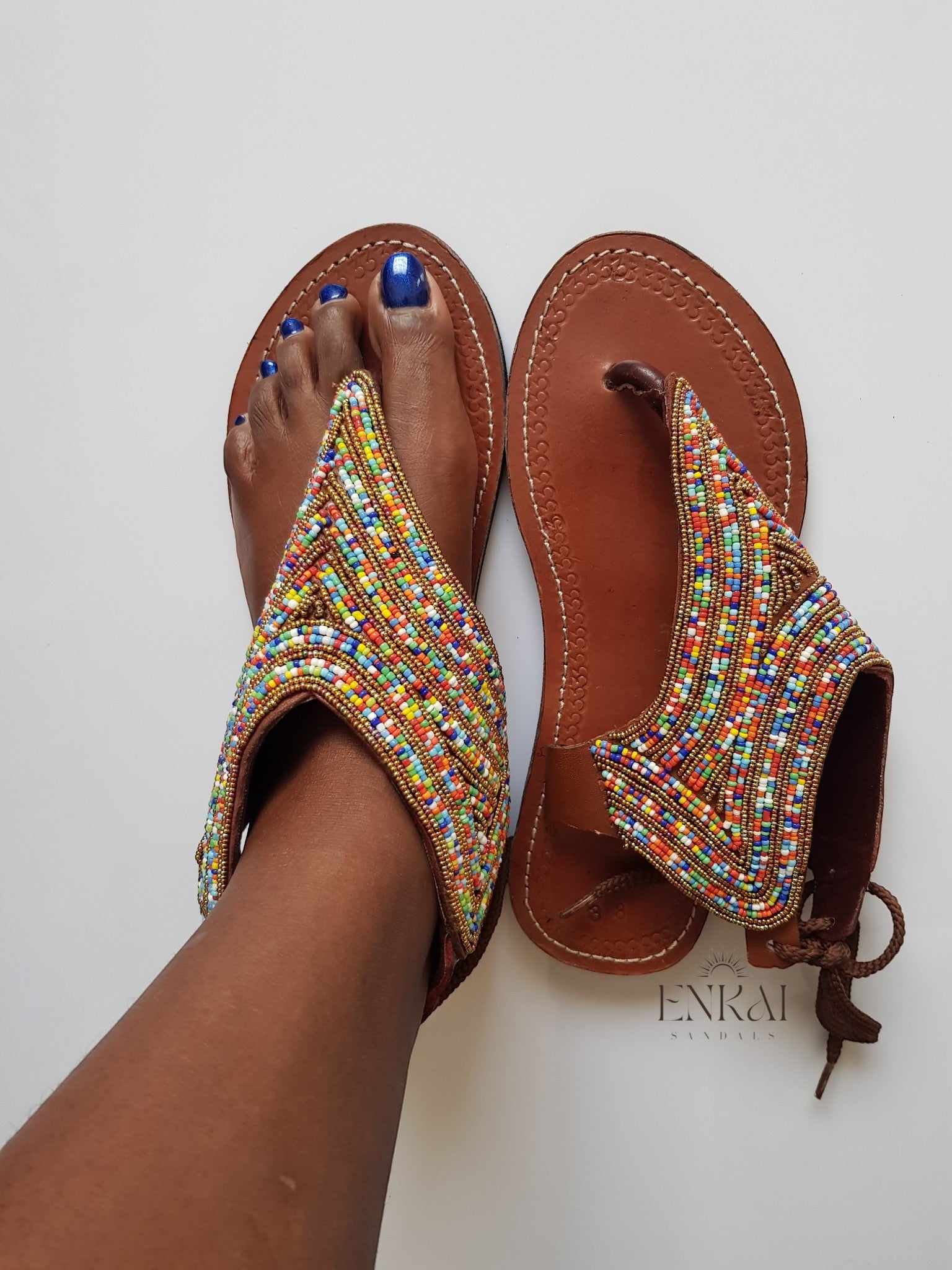 12 Pairs Maasai Beaded Sandals – Wholesale