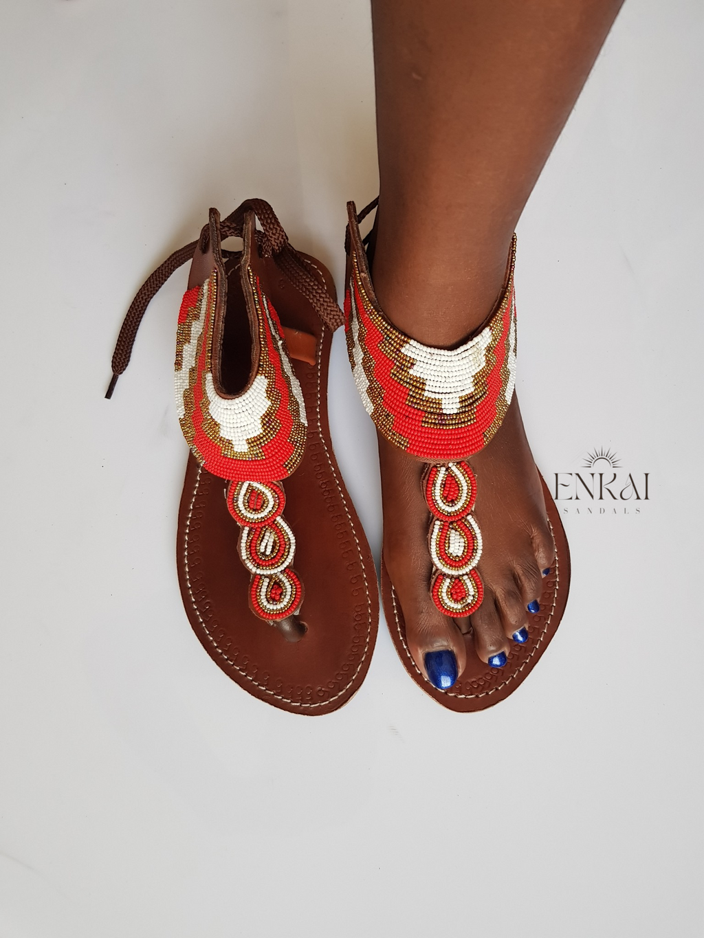 12 Pairs Maasai Beaded Sandals – Wholesale