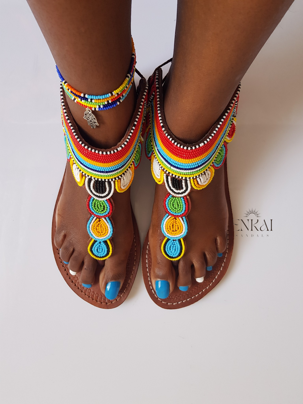 12 Pairs Maasai Beaded Sandals – Wholesale