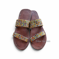Multicolor Maasai Beaded Flat Sandals