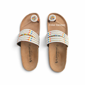 White Maasai Beaded Sandals – Cork Footbed
