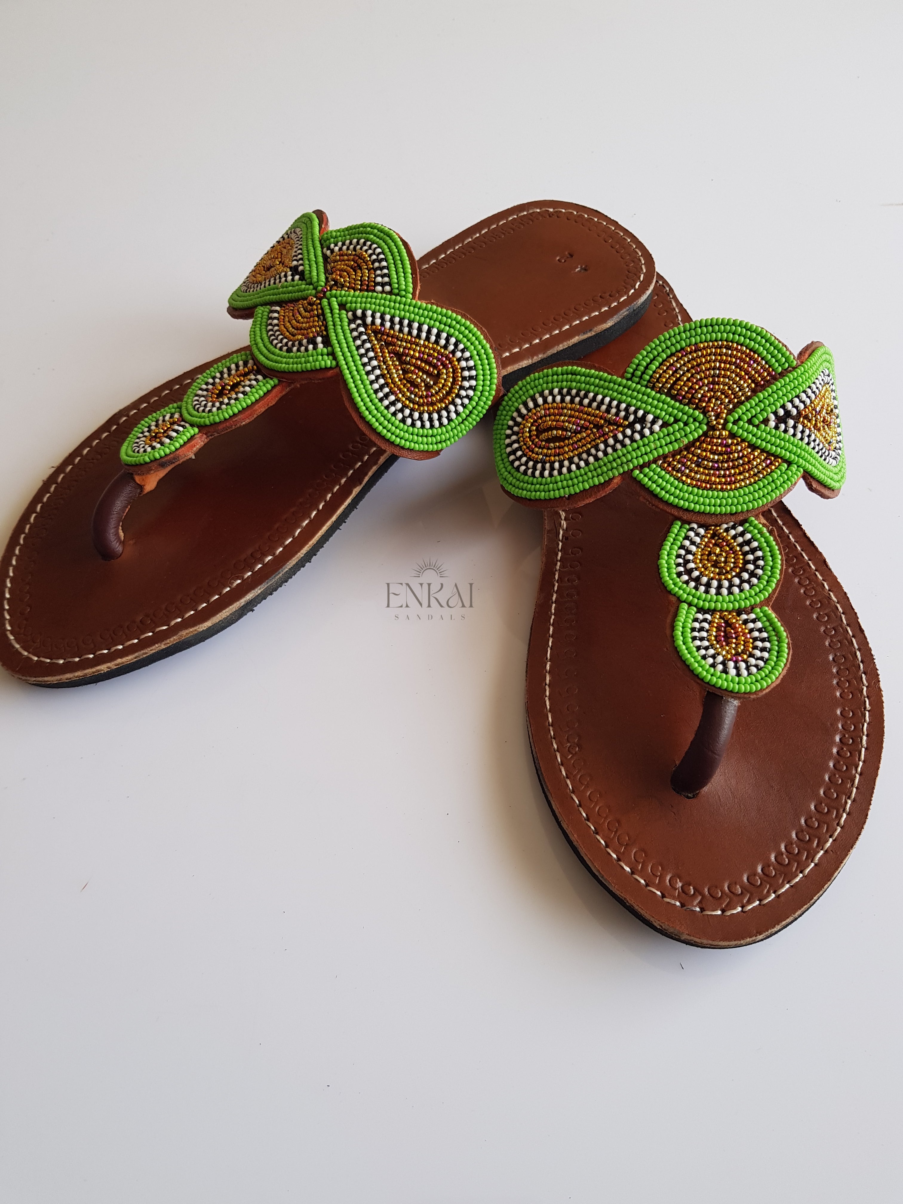 Assorted Maasai Beaded Sandals – Wholesale Set of 12