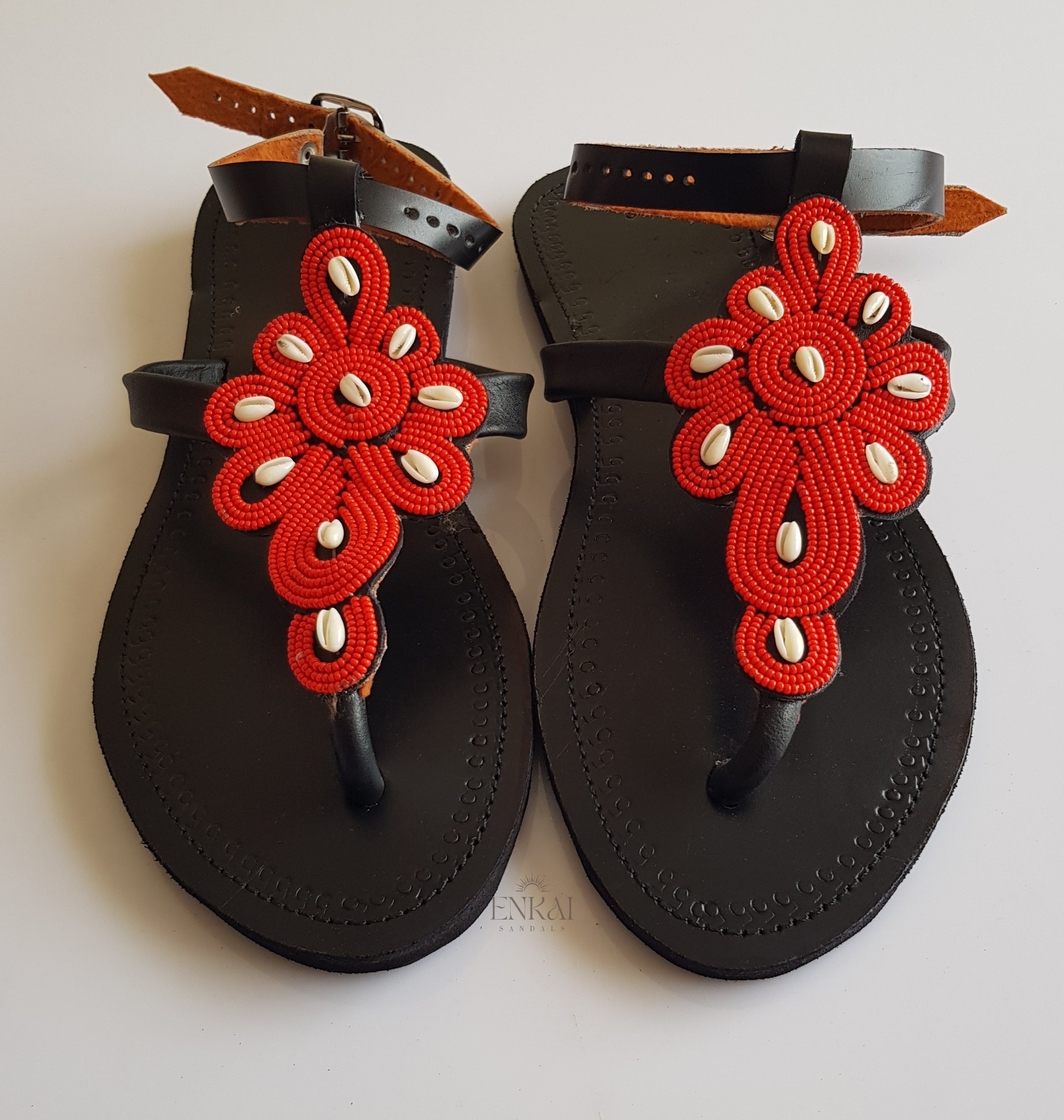 Assorted Maasai Beaded Sandals – Wholesale Set of 12