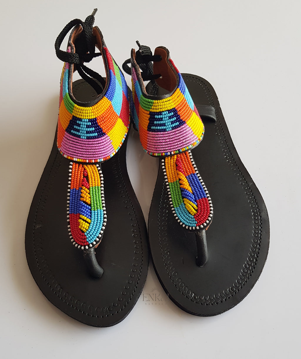 Assorted Maasai Beaded Sandals – Wholesale Set of 12