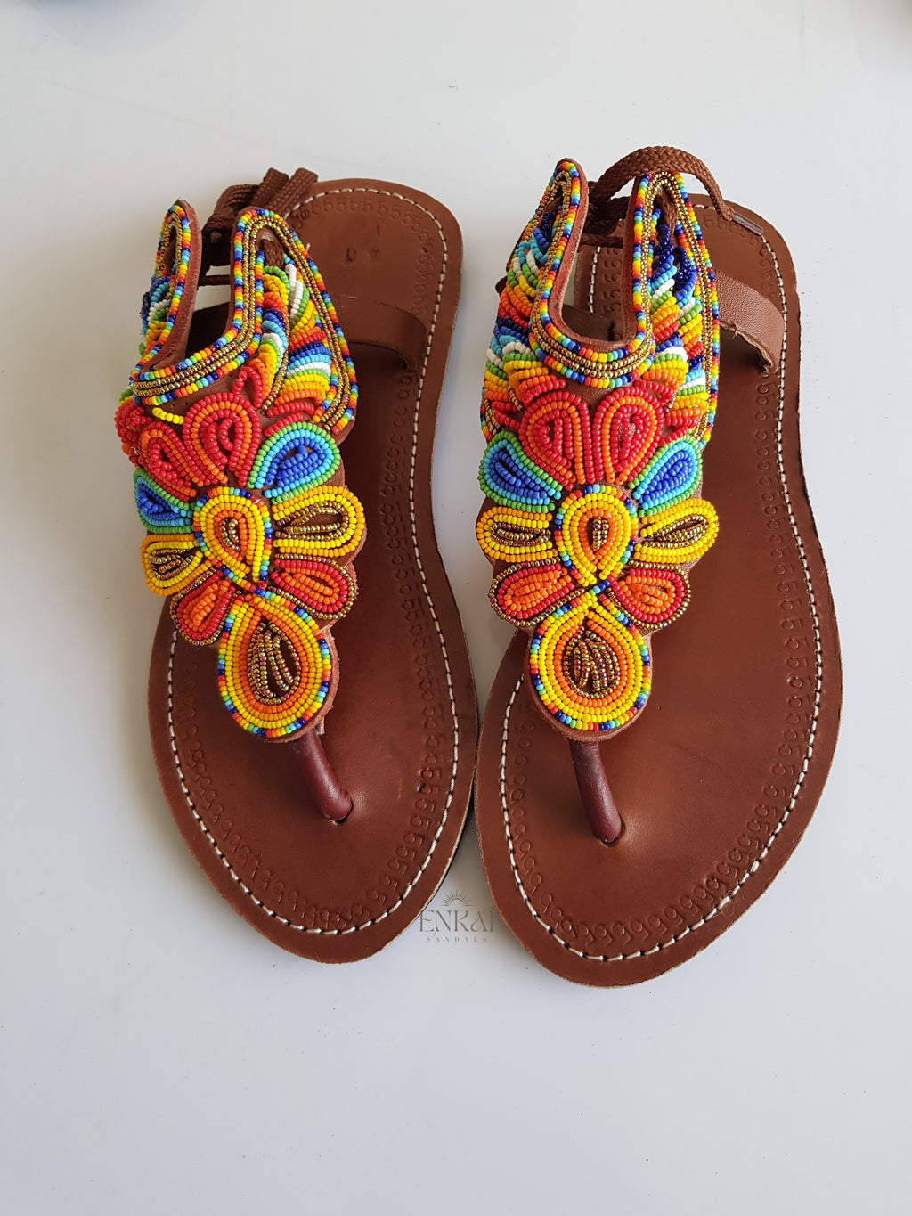Assorted Maasai Beaded Sandals – Wholesale Set of 12