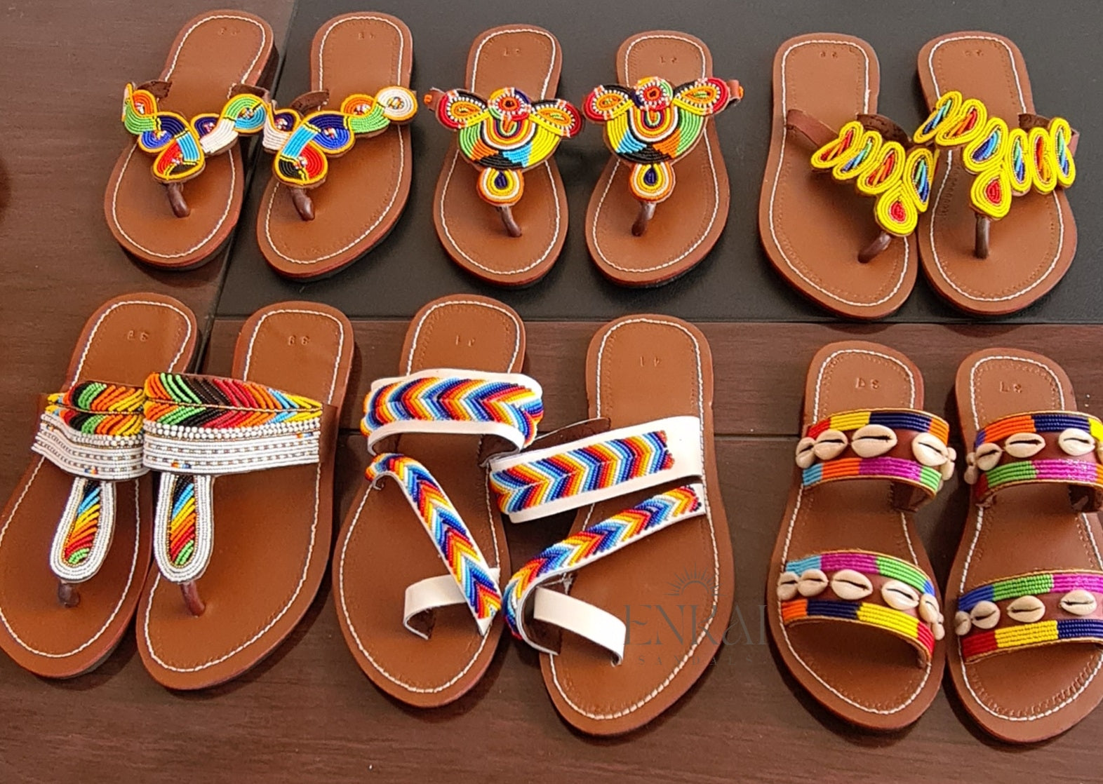Wholesale Maasai Beaded Sandals – Set of 6