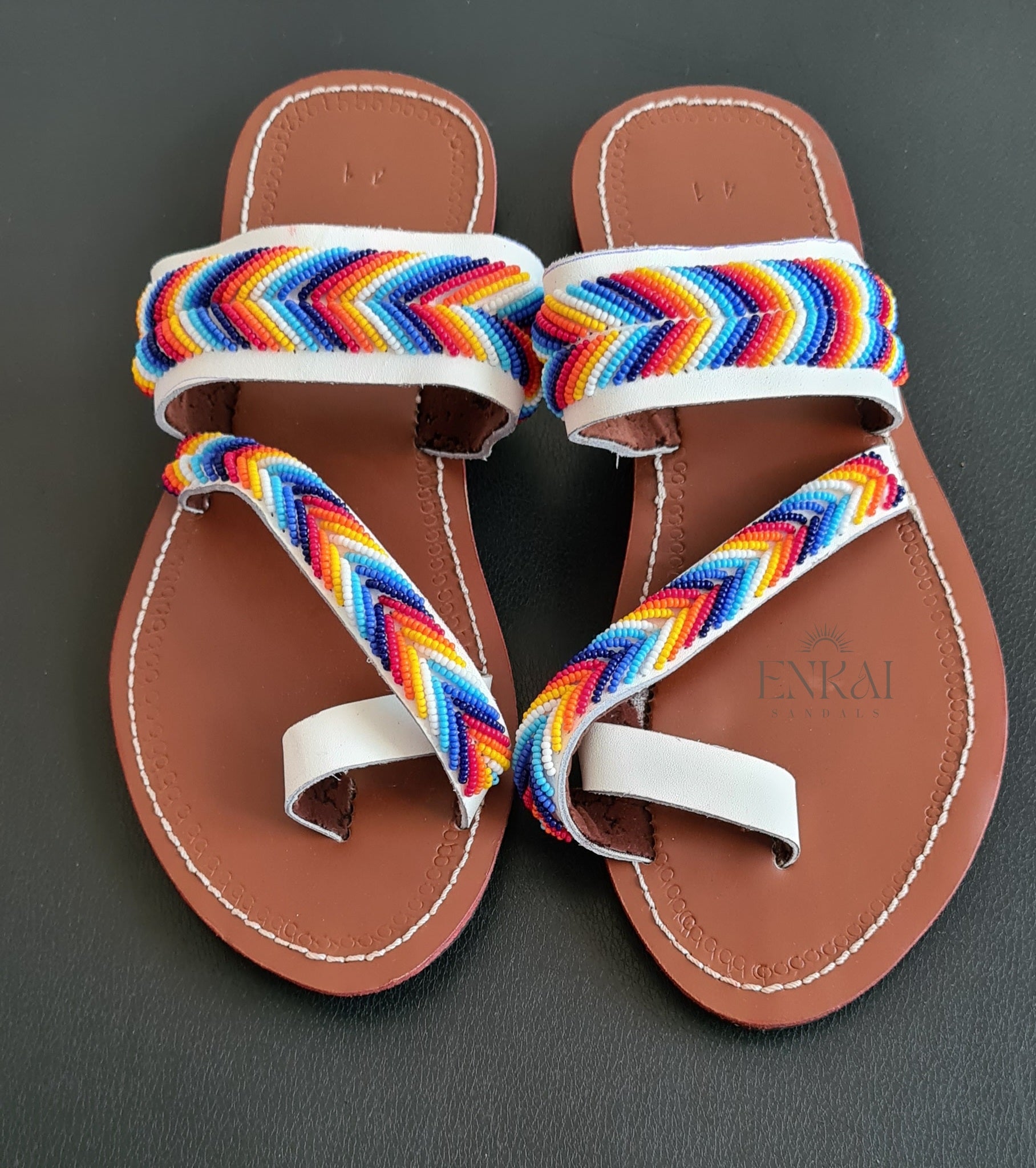 Wholesale Maasai Beaded Sandals – Set of 6