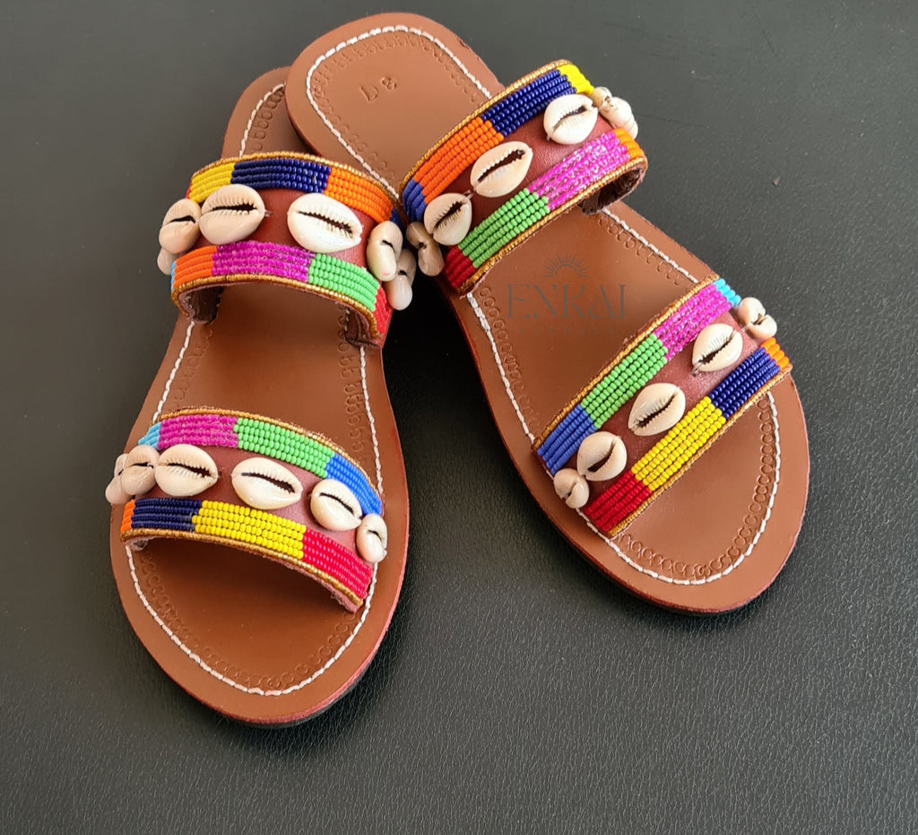 Wholesale Maasai Beaded Sandals – Set of 6