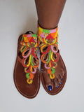 Maasai Gladiator Sandals - Leather Shoes for Women