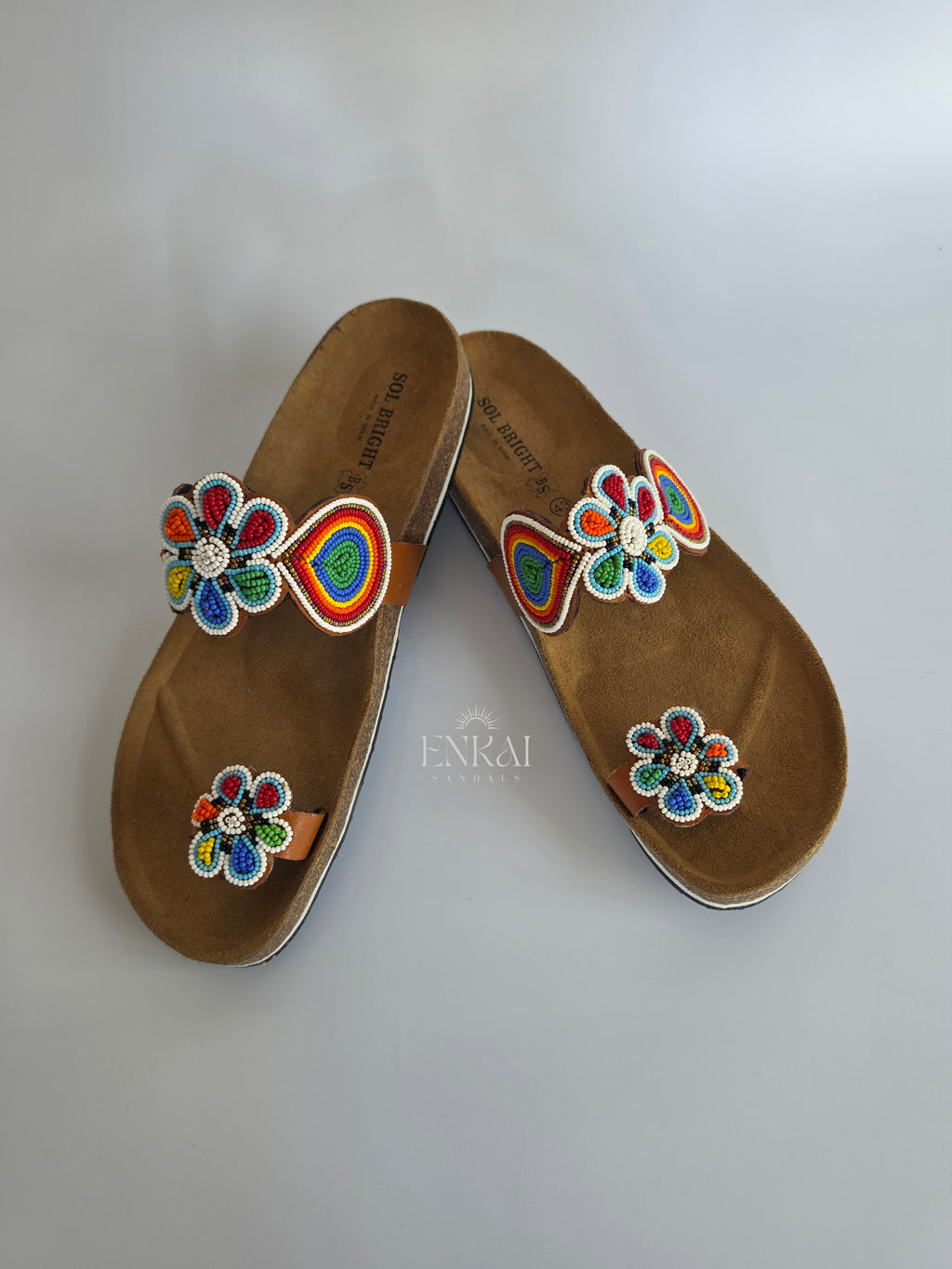 Wholesale Set of 5 Maasai Sandals - Cork Sandals