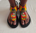 Cowrie Shell Maasai Sandals - Leather Shoes for Women