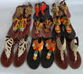 Wholesale Set of 9 Maasai Sandals - Colorful Shoes