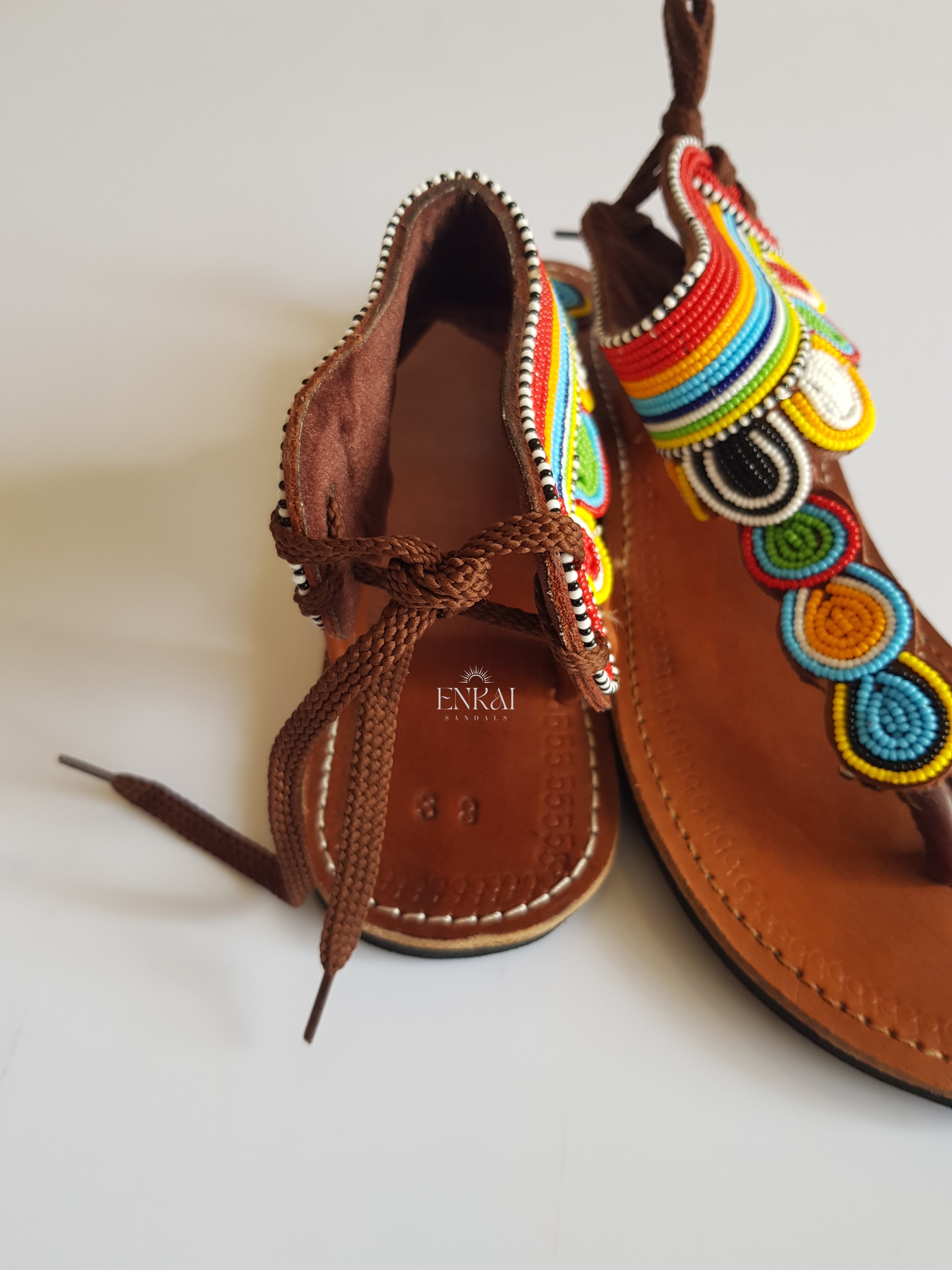 Maasai Gladiator Sandals - Leather Shoes for Women