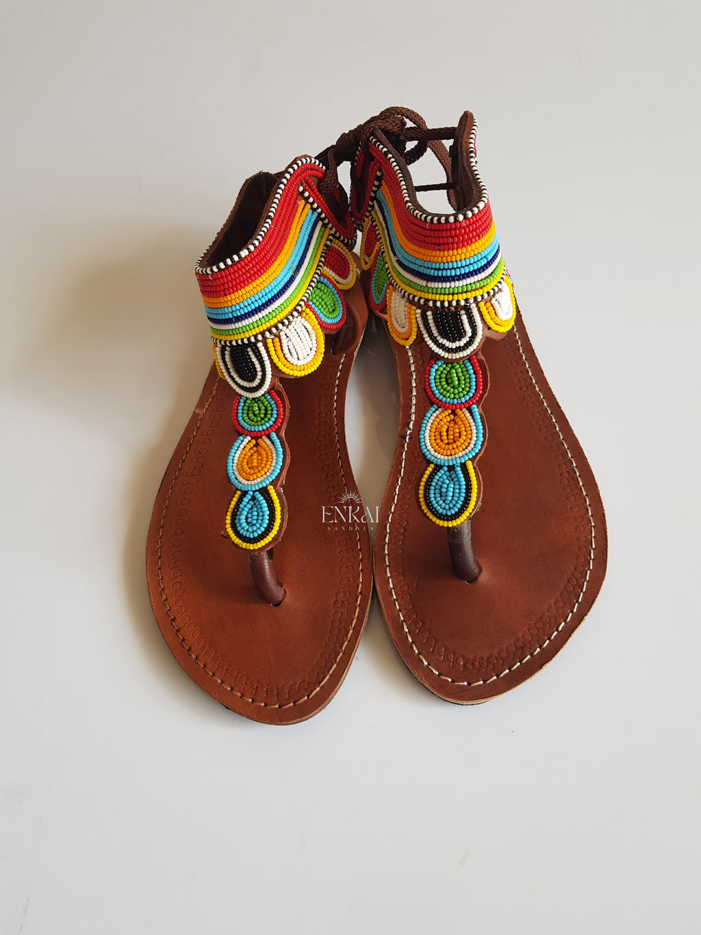 Maasai Gladiator Sandals - Leather Shoes for Women