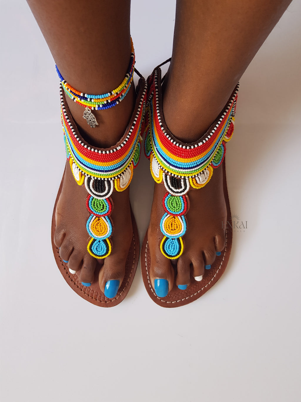 Maasai Gladiator Sandals - Leather Shoes for Women